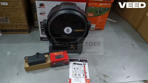 OSUKA พัดลมไร้สาย รุ่นใหม่ OCF762-M1 มีไฟLEDสายแคมป์ปิ้งสายช่างไฟดับใช้ดี มีจำกัด