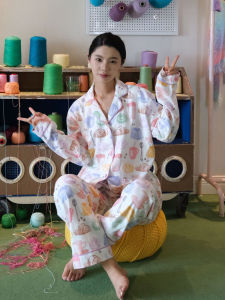 Áo Ngủ Cotton Mềm Mại Dài Tay Mùa Thu Đông Cho Nữ Bộ Đồ Ngủ Cotton Nguyên Chất Nhiều Mẫu Sang Trọng Thoải Mái Mặc Ở Nhà