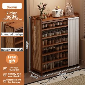 CHUJUN | Multi-layer Simple Indoor Narrow Dust-proof Shoe Rack