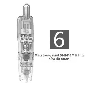 oval | Băng Dính Chỉnh Sửa Màu Macaron Trong Suốt Lõi Thay Thế Dung Lượng Lớn Cho Học Sinh Sử Dụng