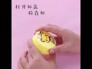 Gelas Lipat Portable Travel Telecospic Plastik Cup Tempat Minum Gelas Plastik Motif SH AE19