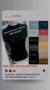 PREMIUM Manset Badan Lengan Oblong Premium Size XL