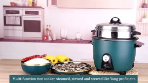 🔥🔥CHRIS 3L Electric Rice Cooker Multifunctional Home Soup Porridge Cooking Machine with Steamer 电饭煲带蒸笼