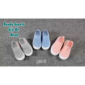 Sepatu Anak Bahan Kanvas Rajut Model Slip-On/ Sepatu Anak Flat Sepatu Anak Kekinian SP39
