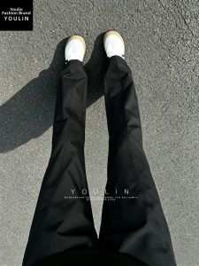 YOULIN | Black Slant Softshell Quick-dry Sport Leisure Pants Summer Lightweight Mens