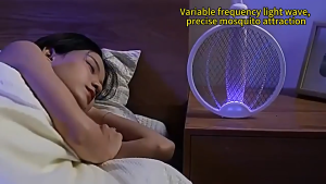 SG Local Stock4 In 1 Electric Mosquito Racket Foldable USB Rechargeable Mosquito Lamp Light Wave Electric Insect Killer