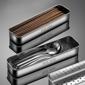 Hộp Đựng Thìa Bằng Thép Không Gỉ 304 Có Nắp Đậy Kệ Đựng Thìa Giá Để Đồ Dùng Ăn Uống Giá Để Đồ Dùng Nhà Bếp Hộp Đựng Đồ Dùng Nhà Bếp