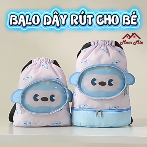 Balo dây rút chống thấm đựng đồ bơi cho bé vải Oxford bền dày dặn kiểu dáng xinh xắn túi đi bơi cho bé - T046