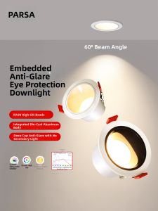 PARSA | Anti-Glare LED Ceiling Recessed Spotlight