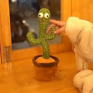 Dancing Cactus Dance Toys 120 Songs Swing Twisted Electric Plush Musical Toys Singing and Dancing Illuminated Record Fun