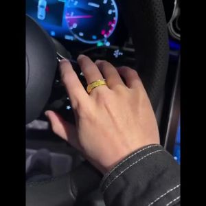 แหวนทอง 0.6 กรัม ทอง 96.5% มีใบรับป แหวนกว้างสำหรับผู้ชาย ของขวัญที่สมบูรณ์แบบสำหรับแฟนหนุ่มในวันวาเลนไทน์