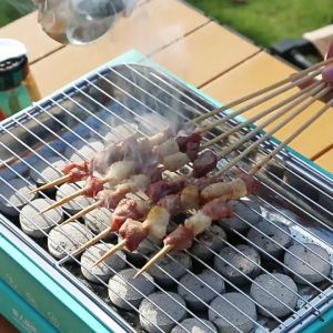 Outdoor Disposable Grill Set Portable household Indoor Grill Rack Small picnic fruit charcoal grill一次性烧烤炉