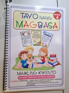 Magbasa Book 4 Pagsasabay sa Pagbasa Filipino Tagalog Maikling Kwento na may Tanong at mga Aralin