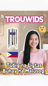 TROUWIDS 20L 3-Stage Water Purifier Filter Pot Filter Water Bucket To Purify Water Quality