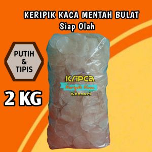KERIPIK KACA MENTAH ( 2 KG ) BULAT TIPIS TERMURAH PROMO GRATIS ONGKIR best seller