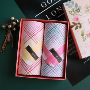 Hemuji Paris Full Cotton Handkerchief Ladies Wipe Eyes Old-Fashioned Handkerchief Classy Cotton 38 Goddess Festival Gift