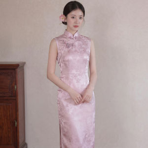 Off-shoulder Modified Cheongsam Silk