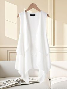 Áo Vest Không Tay Thời Trang Mùa Hè Mới Ra Lọt Thỏm Dáng Rộng Áo Khoác Ngoài Cardigan Chất Liệu Polyester Dành Cho Nữ