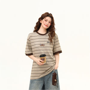 WILDAZI | Retro Stripe Contrast T-shirt