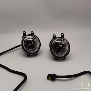 Car LED Fog Light For Toyota Yaris Vitz US type 2018 2019 2020 with Wires Switch Harness Kit angel eyes Fog lamp cover Chrome