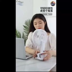 USB Rechargeable Office Bedside Desk Small Mini Fan Electric Portable Fan Adjustable Clip Fan Kipas Kecil Meja Mini 迷你风扇