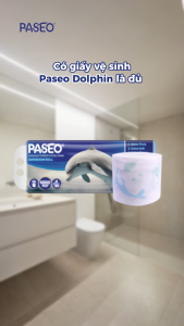 [DEAL SỐC BLACKFRIDAY] Lốc 10 cuộn Giấy Vệ Sinh Paseo Dolphin Cao Cấp (4 Lớp) - Tan Nhanh Trong Nước
