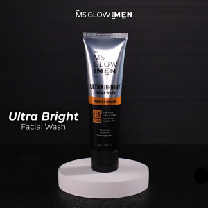 MS Glow For Men Ultra Bright Facial Wash 100 ml - Sabun Muka Pria Cowok Mencerahkan