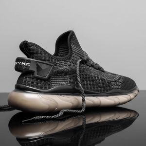 Coconut Shoes Mens Shoes Summer Flying Woven Casual Black Sports Breathable Putian Ultra Light Running Shoes Sports Student Mens