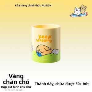 Nusign | Hộp Đựng Bút Hình Tròn Dung Lượng Lớn Hợp Tác Line Dog