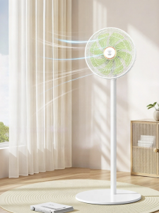 Diamond Brand New 2025 Standing Floor Fan with Voice Control DC Inverter High Efficiency Remote Control 8 Blade Low Noise