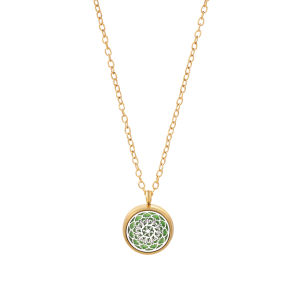 New 12mm Golden Spiral Perfume Lockets Stainless Steel Aromatherapy Necklace Woman Hollow Pattern Essential Oil Diffuser Pendant
