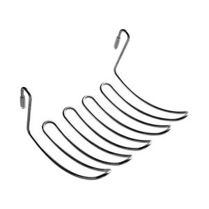 Semicircle Wire Wall Shelf Multi-purpose Storage Organizer For Kitchen Countertop No Drill Stainless Steel Hollow Rack