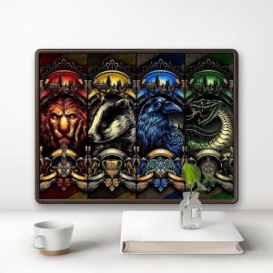 Hot Toys | Harry Potter 2024 New Diamond Painting Kit Badge Colored Animal Sticker Diamond Embroidery Handmade DlY Mosaic Home Decoration