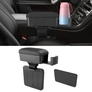 Car Armrest Box Arm Rest For Car Car Center Console Armrest Box With Cup Holder Adjustable Armrest Storage Box Car Seat Gap Filling Storage Box