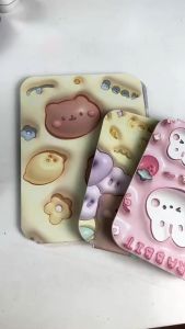 Gương tràn viền hiệu ứng 3D vỏ da thỏ gấu dễ thương BAG U GUONG3D37