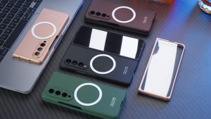 🇹🇭THKOK โทรศัพท์ เคส ซัมซุง เคส samsung หรูหราแม่เหล็ก MagSafe  สำหรับ Samsung Galaxy Z Fold 7 3 4 5 6  เคสหลัง PC แบบแข็งกันตก