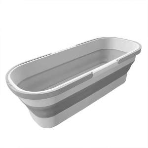 Xô Lau Nhà Có Bánh Xe Gấp Gọn Hình Chữ Nhật Dung Lượng Lớn