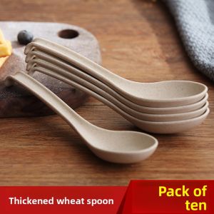 YOULUNMEI | Creative Household Child Friendly Wheat Straw Spoons