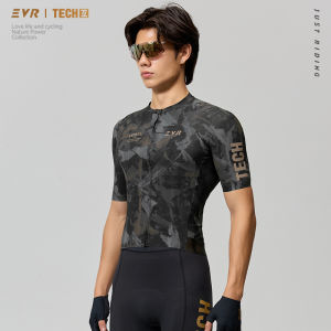 evr | Mens Long Sleeve Quick Dry High Elasticity Cycling Jersey