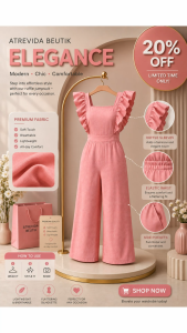 EverLeigh Women’s High-Waisted Ruffle Jumpsuit Romper Elegant Sleeveless One-Piece Outfit Flowy Wide Leg Casual Chic Fashion Wear Lightweight Comfortable Summer Clothing for Travel Vacation Parties Beach Trips and Stylish OOTD