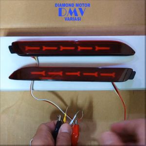Mata Kucing Reflektor Lampu LED Bemper Belakang Model A Toyota Alphard Fortuner Innova