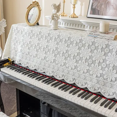 Meirenpeizi | French Retro Piano Dust Cover Full Cover Elegant Piano Cover