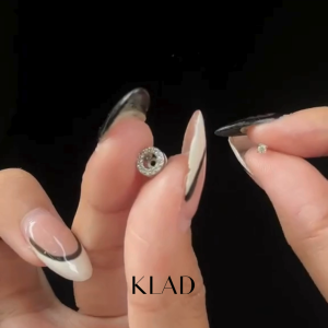 Klad Maureen Jewelry Set: Necklace & 2-Way Earrings in Rhodium (Cubic Zirconia Collection) Hypoallergenic Accessories by TheOfficialKlad