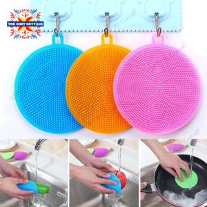 ซิลิโคนล้างจาน แผ่นล้างจานซิลิโคน ผ้าเช็ดจาน ซิลิโคนจับหม้อ ฟองน้ำล้างจาน ฟองน้ำซิลิโคน / Silocone Kitchen Sponge