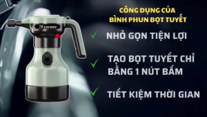 Bình Xịt Bọt Tuyết Rửa Xe Tự Động MERCURY 1L Bình Phun Bọt Tuyết Rửa Xe Xịt Tự Động - À La Mode