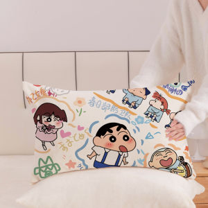 Zippered Double-Sided Printing Pillowcase 48*74cm Bedding Single Pillowcase Washable Durable Polyester for Home Bedroom Use
