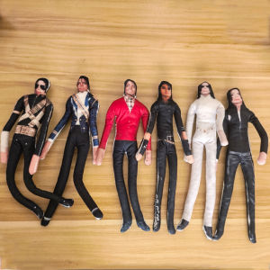 Bandai | New Style Michael Jackson Cosplay Prop Doll Plush Stuffed Figure Dolls Room Decoration Abstract Joint Mobility Props Gift