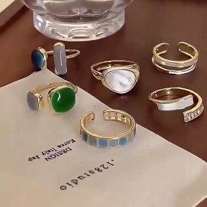 Cincin Jassaiah Aesthetic Wanita Open Ring Elegan