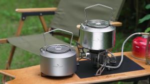 Boundless Voyage | Boundless Voyage 1L Kettle Titanium Teapot Lightweight & Fast Heating Boiling Water Jug for Hiking Picnic Travel Ti3099D