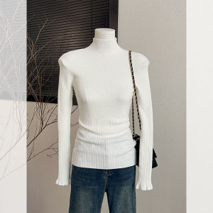 HUOLISI | Womens Turtleneck Slim Fit Soft Knit Sweater